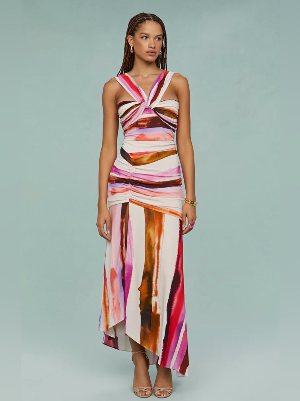 Amur Casi Jersey Midi Dress